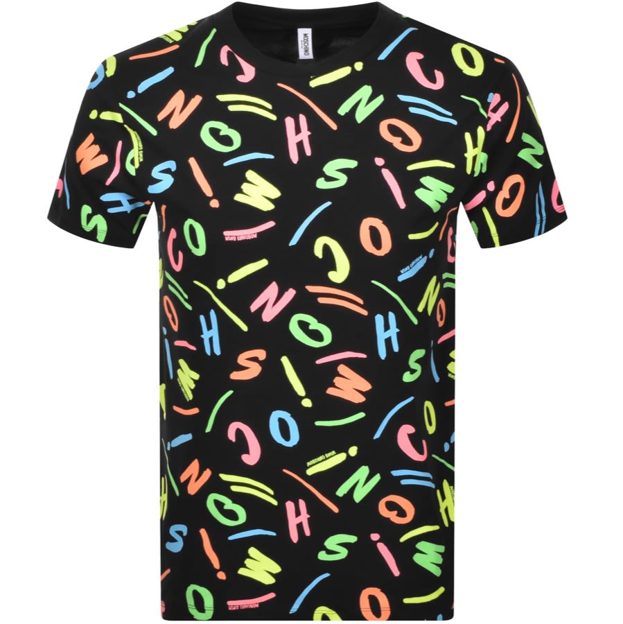 Alternative Image for ProductMoschino Short Sleeve Logo T Shirt Black1